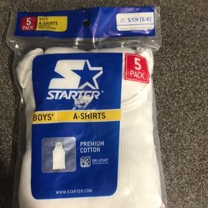 Boys tag-free sleeveless A-shirt.